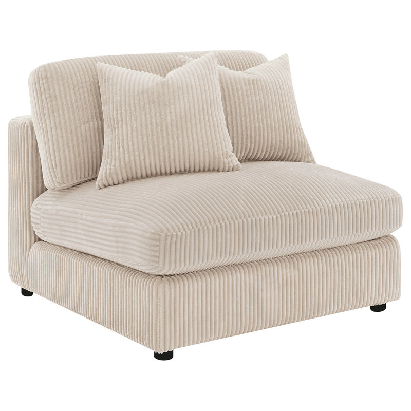 Canapé modulaire rembourré Cassidy Sand, Mélange de polyester sable