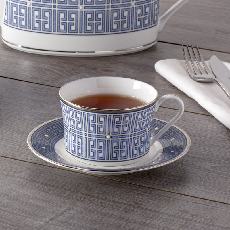 Soucoupes Noritake Infinity, 6 po, Bleu