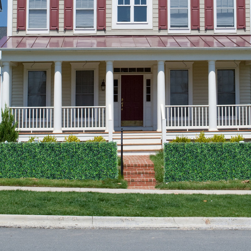 50 cm H Faux Foliage Hedge Plant
