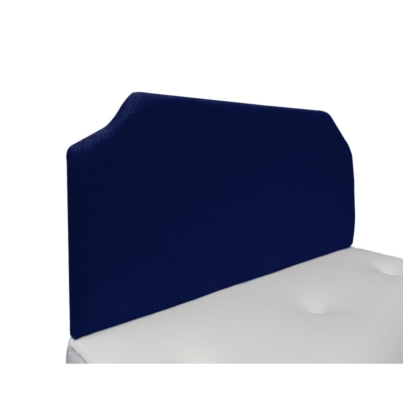 Burchell Upholstered Headboard, Small Double (4'), Midnight Blue