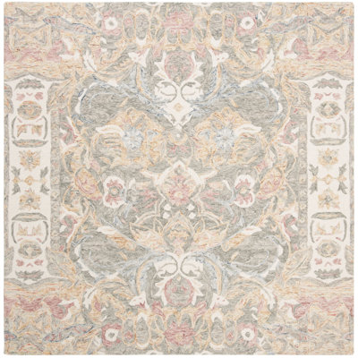 Butters Hand Tufted Wool Floral Rug