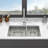 30"X19"X10" Undermount Double Bowl(60/40) Kitchen Sink - 16 Gauge With Two 10" Deep Basin