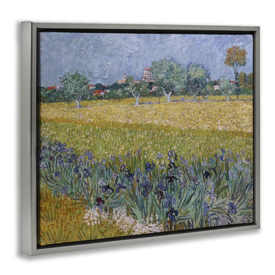 «Van Gogh View of Arles Brown», toile encadrée flottante par one1000paintings