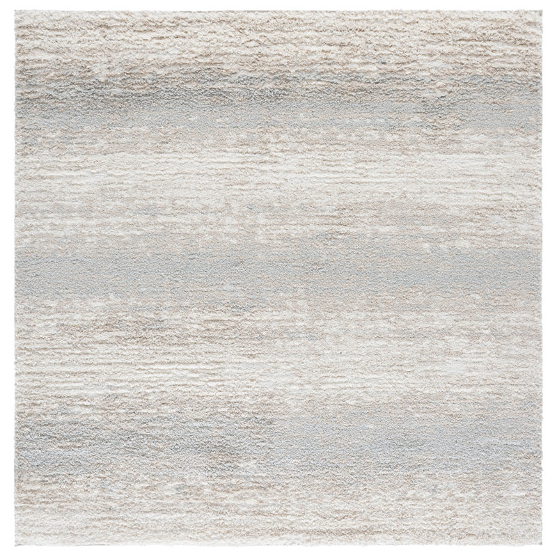 Gemma Shag 606 Performance Abstract Rug, Square 6'7"