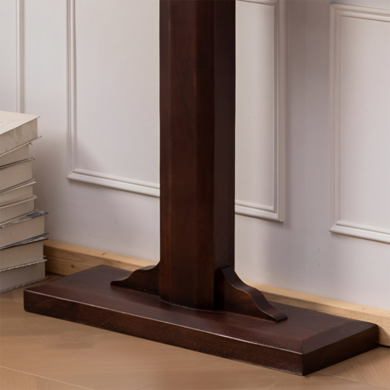 Console Minimalist Art, Bois brun foncé, H 31,5 po x l 35,43 po x P 11,81 po