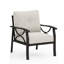 De 2 fauteuils toutes saisons avec coussins beiges, ergonomiques, convenant aux patios, structure en kaki, assemblage rapide en mousse de 4 po de hauteur, bord de piscine et jardins