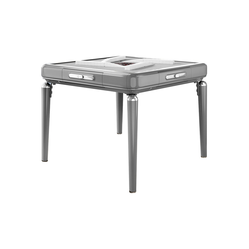Table de salle à manger moderne et luxueuse en ABS gris à faible bruit et entièrement automatique pour les règles chinoises