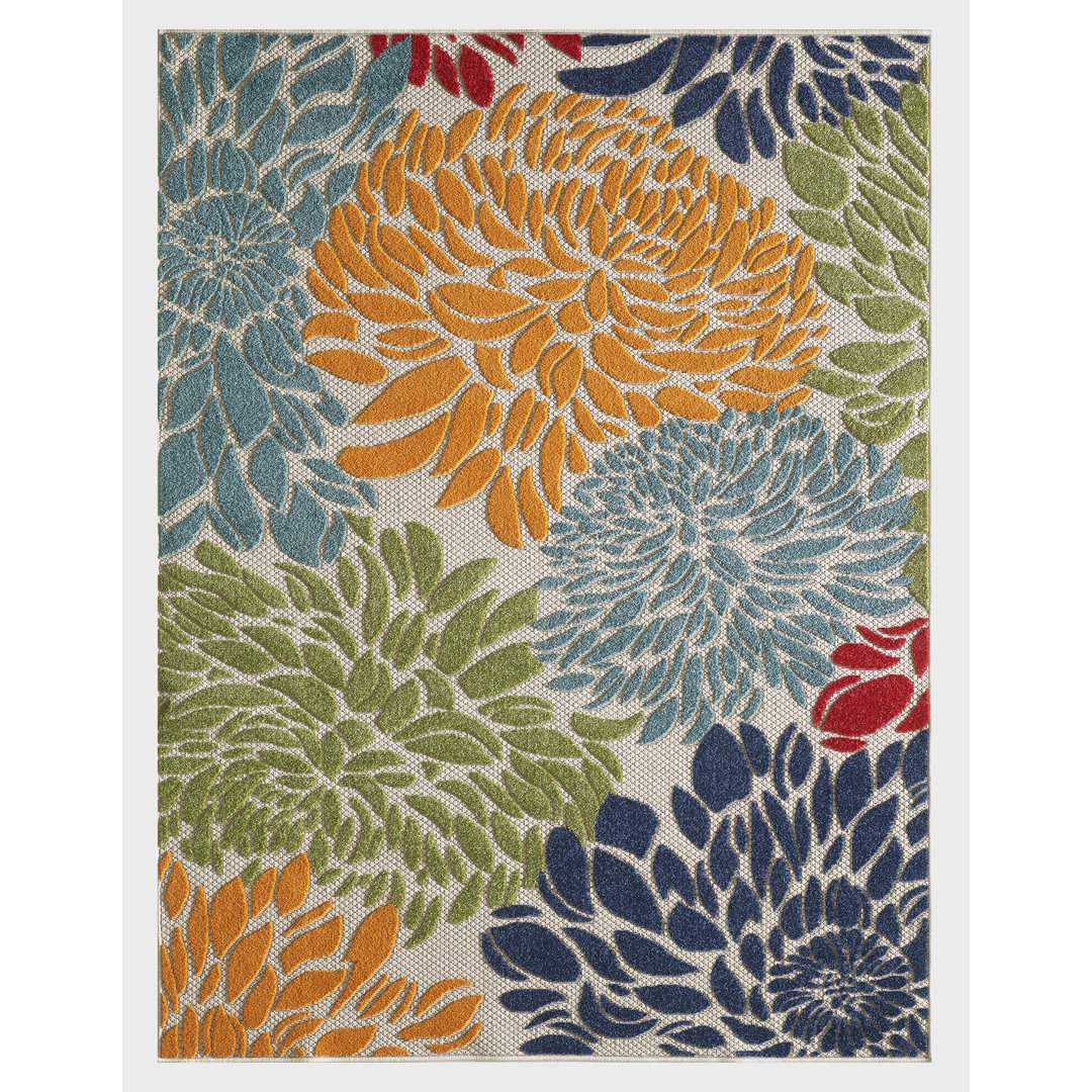 Lenihan Floral Indoor / Outdoor Rug Andover Mills™ Rug 