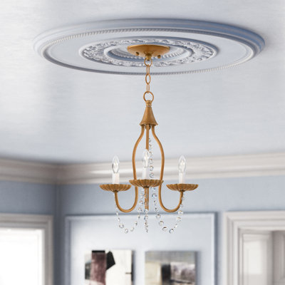 Burvale 3 - Light Candle Style Chandelier