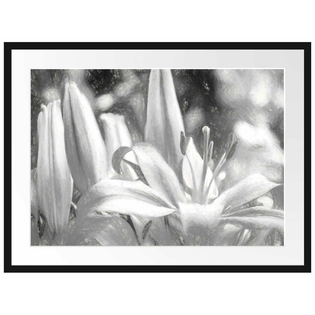 Gerahmter Fotodruck Beautiful, Orange Lilies