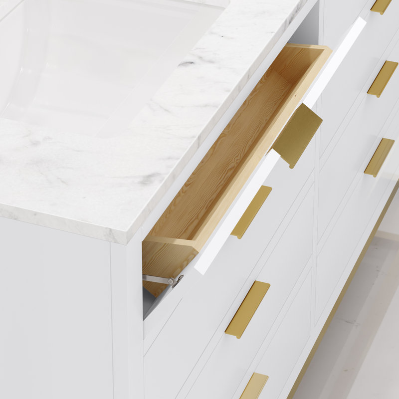 60'' W Double Vanity, Pure White, 60"