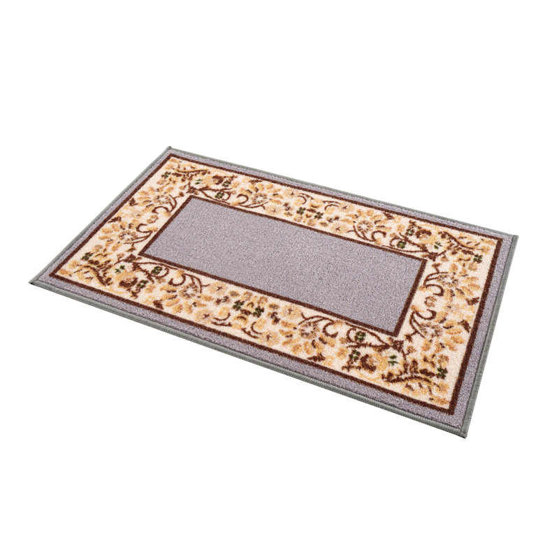 Tapis d'escalier antidérapant Binni, Gris/beige