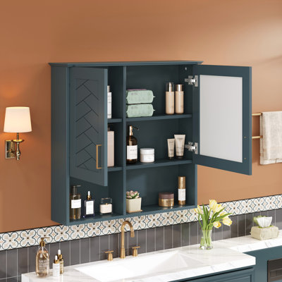 30 inch Wall Mounted Medicine Cabinet with Adjustable Shelves