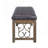 Synthetic Leather & Weathered Cherry Finish Bench