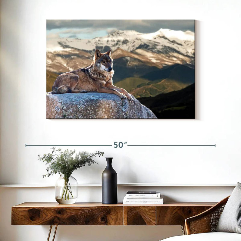 Brampt Iberian Wolf, 26" H x 39" W