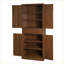 Armoire de rangement avec 4 portes, 1 tiroir et Tablettes réglables | Panneau de particules et panneau de fibres à densité moyenne