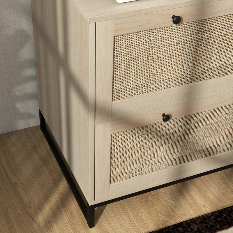 2 Drawer File Cabinet with Lock