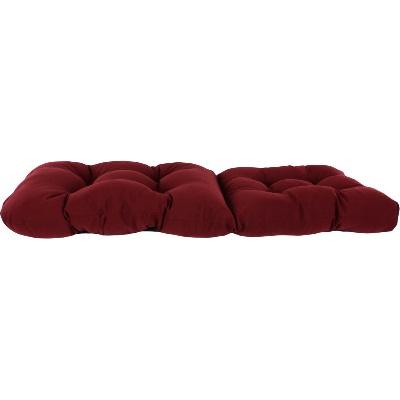 Burgundy Polyester Adirondack Chair Cushion with Ties