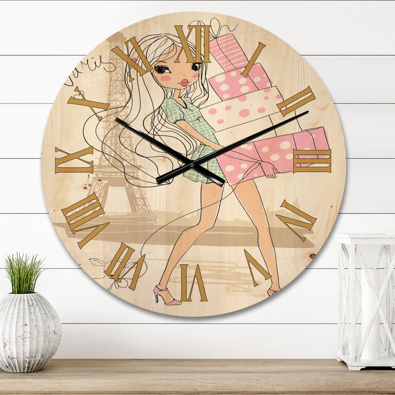 Horloge murale en bois, Moyen