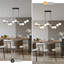 Lustre linéaire sphérique blanc à 11 lumières Arqam