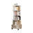 5 Tier Rotating Bookshelf, 360° Display Round Spinning Bookshelf With Wheels And Drawer, Space-Saving, Small Space Rotating Bookshelf Tower For Bedroom, Living Room, Home, Office, Warm White-1899984885-1899984884