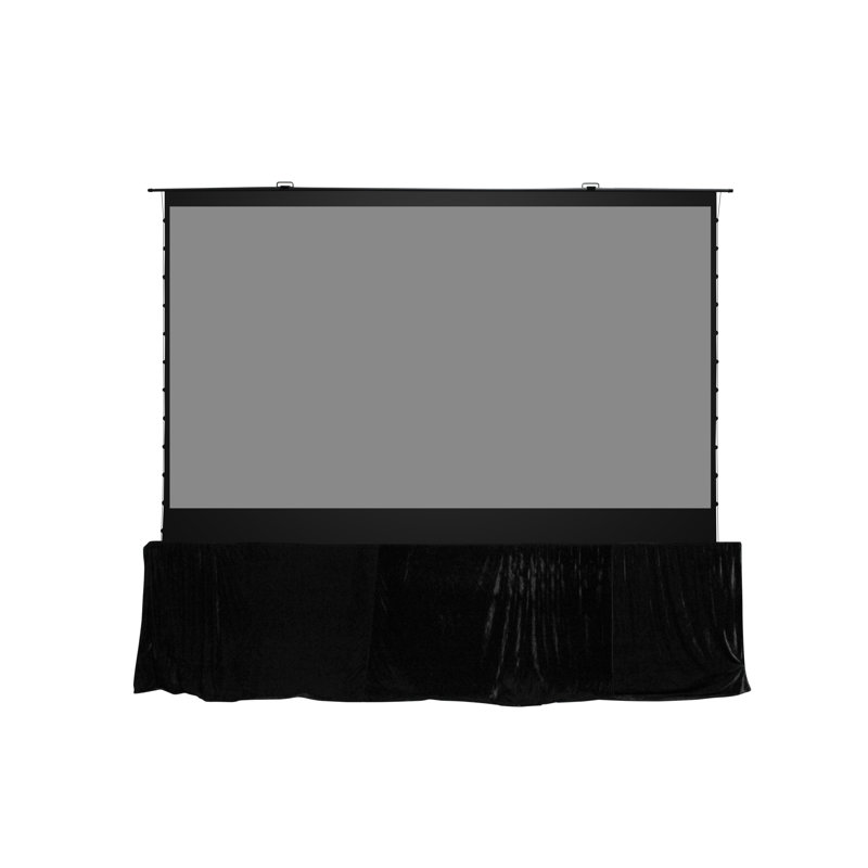 Écran de projection de plancher portatif 16: 9 QuickStand gris 145 po diag.