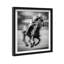Streaking Steed BW Shadowbox Animals Print by Oliver Gal, Black Frame, 16 x 20-1519356423-1519356443