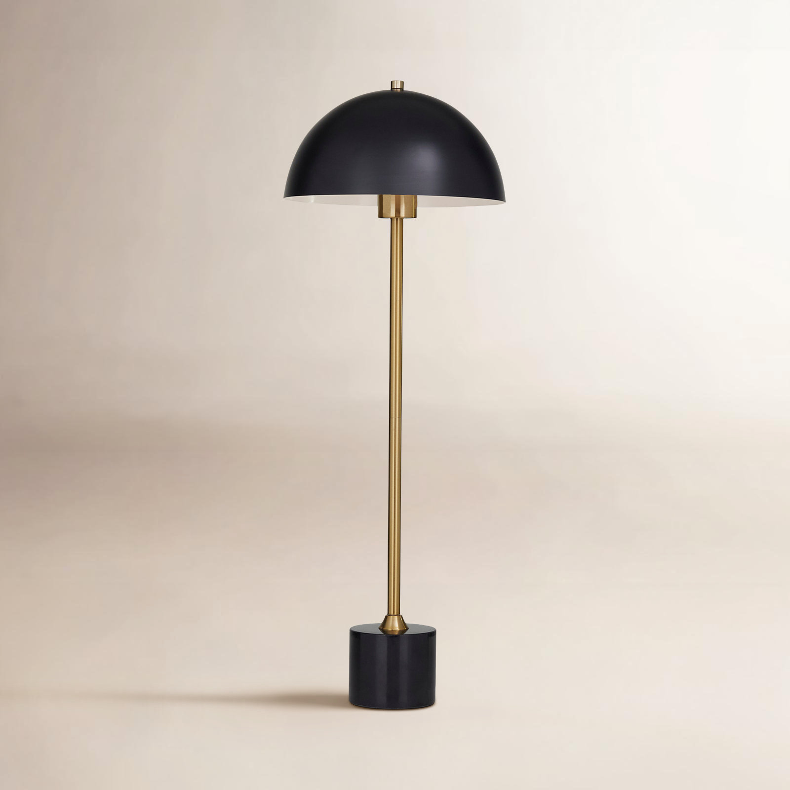 Marble Buffet Lamp, Black