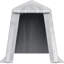 Tente d'abri d'auto 6 x 8 pi et abri de rangement extérieur portatif imperméable avec cadre en métal robuste à double fermeture