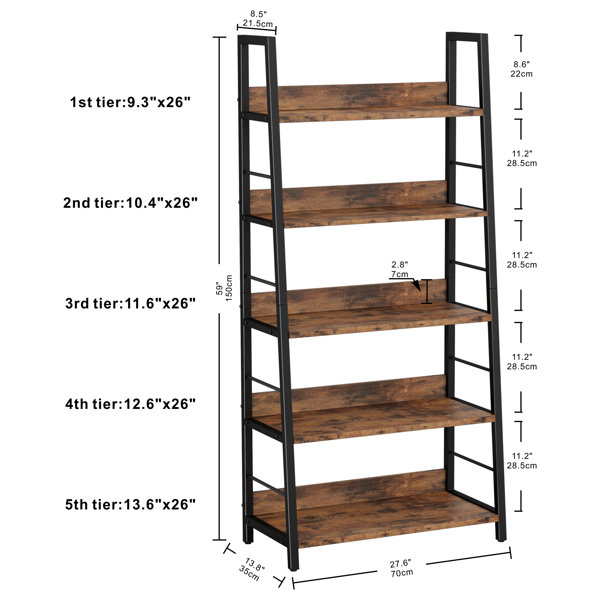 17 Stories Keedy Ladder Bookcase & Reviews | Wayfair