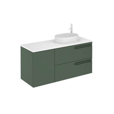 Goltz 49'' Single Bathroom Vanity with Solid Surface Top