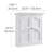 Versailles 2-Door Removable Wall Cabinet with Adjustable Shelves-1874421197