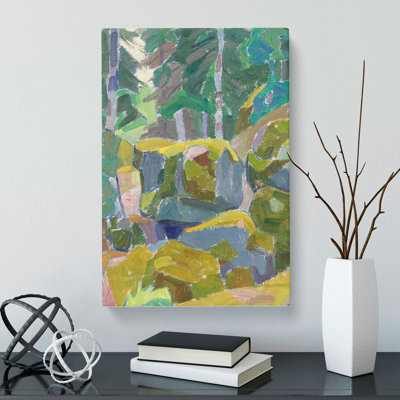 Landscape With Trees by Alexander Bogomazov - Wrapped Canvas