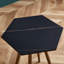 Table basse moderne, structure en métal noir avec plateau de couleur marbre - 36 po-692631080-692631083-692631082