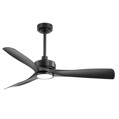 52 Inch Ceiling Fans With Lights, Outdoor Ceiling Fans For Patios Waterproof , Ceiling Fans For Indoor Exterior Porch Commercial