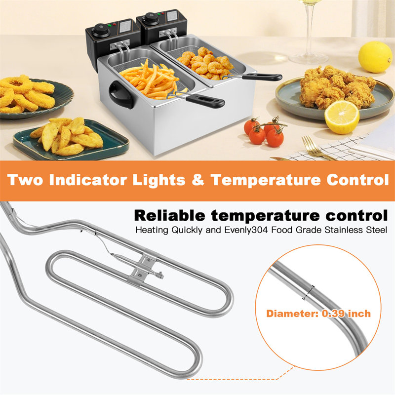 Friteuse électrique 8L