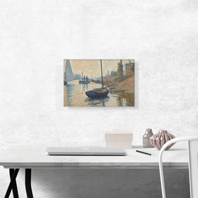 Le ponton de la félicité, 1886 par Paul Signac, reproduction d'art sur toile tendue