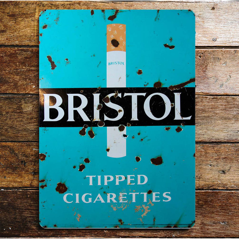 Bristol Cigarette - No Frame Print on Metal