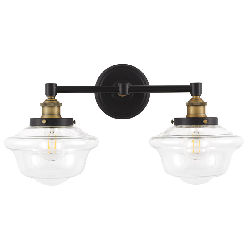 Sille 2 - Light Dimmable Vanity Light, Brushed Nickel, Clear