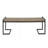 Industrial Wood and Metal Bench-1025487814