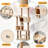 6 Tiers Cat Tree with Condons,Perch,Scratching Posts