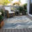 Machine Washable Indoor/Outdoor Claudian ACN1620 Blue Rug-109535713
