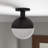Glass Semi Flush Mount-1471590785