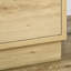 HOMCOM Bedroom Chest of Drawers Boho Rattan Dresser Natural Wood Finish