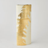 Splashy Gold Leaf Vase-Med