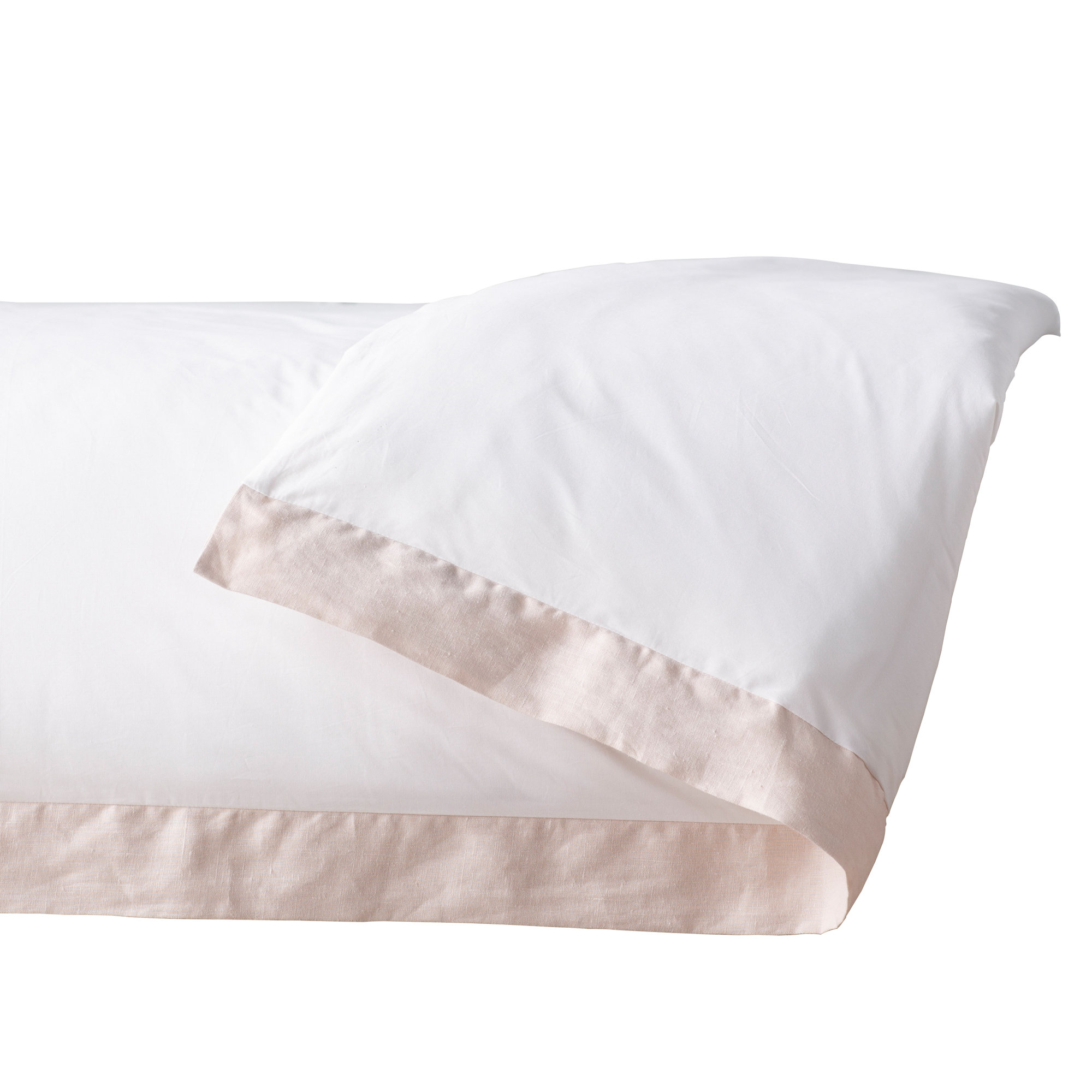 Mandalay Cuff Cotton Modern & Contemporary Duvet Cover, Blush, King