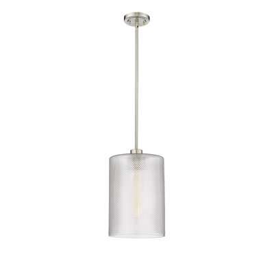 Luminaire suspendu cylindrique à 1 lumière