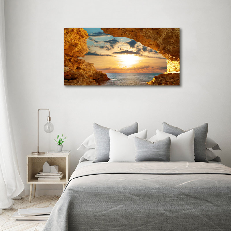 Grotto By The Sea - No Frame Print on Canvas
