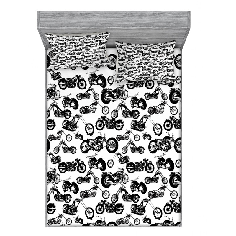 Microfiber Sheet Set, Queen Sheet Set with Fitted Sheet