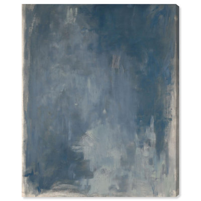 Blue Monolith Canvas Print Blue Abstract Art by Art Remedy